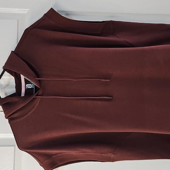 NWT ID Ideology Cap- Sleeve Hoodie Tunic Pocket Burgundy 2X - Picture 4 of 13